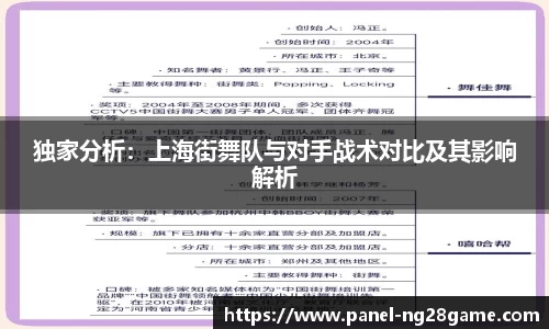 独家分析：上海街舞队与对手战术对比及其影响解析